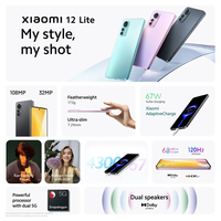 Globalna wersja Xiaomi 12 Lite Smartphone Snapdragon 778G 6.55 "120Hz AMOLED 108MP kamera NFC 4300mAh bateria 67W ładowanie 3